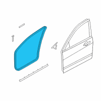 OEM 2008 Ford Focus Door Weatherstrip Diagram - 8S4Z-5420709-A