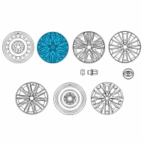OEM 2017 Toyota Camry Alloy Wheels Diagram - 42611YY560