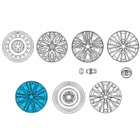 OEM 2017 Toyota Camry Wheel, Alloy Diagram - 42611-06B40