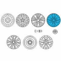 OEM 2017 Toyota Camry Wheel, Alloy Diagram - 4261A-06040