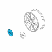 OEM 2008 Mercury Sable Center Cap Diagram - 8A4Z-1130-A