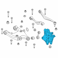 OEM 2015 BMW ActiveHybrid 5 Wheel Carrier, Rear Left Diagram - 33-32-6-793-769