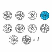 OEM Dodge Challenger Aluminum Wheel Diagram - 5LC46JXYAA