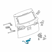 OEM 2019 Chevrolet Traverse Handle, Outside Diagram - 84745591