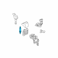 OEM Saturn Aura Spark Plug Asm-Gasoline Engine Ignition Diagram - 12681663
