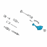 OEM 2013 Cadillac Escalade ESV Axle Asm-Front (3.42 Ratio) Diagram - 22933065