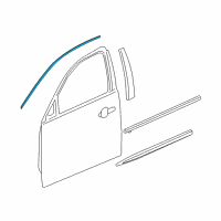 OEM 2014 Buick LaCrosse Reveal Molding Diagram - 22881232