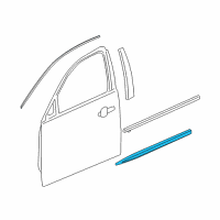 OEM 2013 Buick LaCrosse Molding, Front Side Door Diagram - 20902218