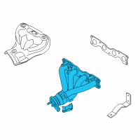 OEM Kia Optima Exhaust Manifold Catalytic Assembly Diagram - 285102G245