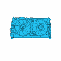 OEM 2003 Chrysler Concorde Cooling Fan Blade Diagram - 4596402AA