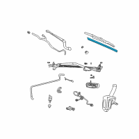 OEM Cadillac Seville Wiper Insert Diagram - 12463075