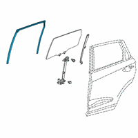 OEM Acura RDX Runchannel, Rear L Dr Diagram - 72775-TJB-A01