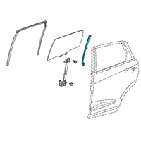 OEM Acura RDX Sash, Rear Right Door Rear Diagram - 72731-TJB-A01