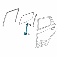 OEM 2019 Acura RDX Regulator, Rear R Door Diagram - 72710-TJB-A01