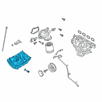 OEM Lincoln Nautilus Oil Pan Diagram - K2GZ-6675-D