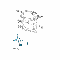 OEM 2006 Ford Expedition Latch Assembly Diagram - 6L1Z-78219A64-A