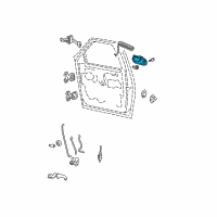 OEM 2014 Ford Expedition Handle, Outside Diagram - 9L1Z-7822405-BAPTM