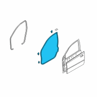 OEM 2006 Chevrolet Aveo Surround Weatherstrip Diagram - 94790531