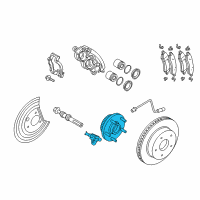 OEM 2011 Ram 1500 Front Brake Hub And Bearing Diagram - 68024245AA