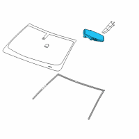 OEM Cadillac Escalade ESV Mirror Inside Diagram - 13585948