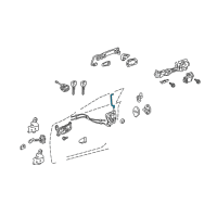 OEM Lexus IS350 Rod, Front Door Lock Open, RH Diagram - 69311-53050