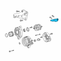 OEM 2019 Toyota C-HR Alternator Bracket Diagram - 12512-0T040