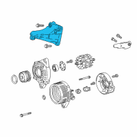 OEM Scion iM Mount Bracket Diagram - 12501-0T040