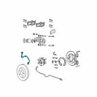 OEM Jeep Commander Hose-Brake Diagram - 52089259AD