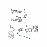 OEM 2007 Jeep Commander Sensor-Wheel Speed Diagram - 56044146AB