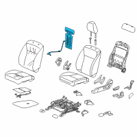 OEM 2019 Honda HR-V Heater, Front Seat-Back Diagram - 81124-T8N-W21