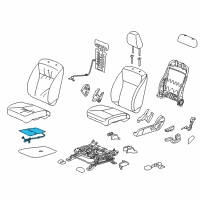 OEM 2019 Honda HR-V Heater, Front Seat Cushion Diagram - 81134-T8N-W21
