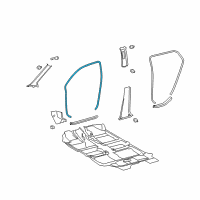 OEM 2011 Scion xD Surround Weatherstrip Diagram - 62311-52180-B1