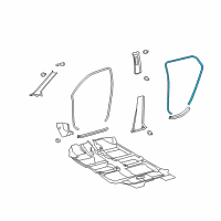 OEM 2014 Scion xD Surround Weatherstrip Diagram - 62331-52070-B1