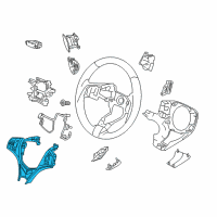 OEM 2018 Acura TLX Switch, Steering Commander Diagram - 35880-TZ3-A51