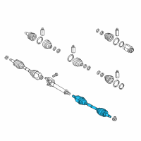 OEM Kia Sorento Joint Assembly-Constant Diagram - 49500C5400
