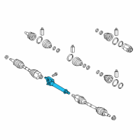 OEM 2017 Kia Sorento Bearing Bracket & Shaft Diagram - 49560C5450