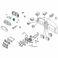 OEM 2000 Nissan Pathfinder Speedometer Assembly Diagram - 24820-2W600