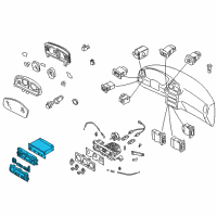 OEM 2001 Nissan Pathfinder Control Assembly Diagram - 27500-4W90A