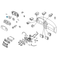 OEM 1999 Nissan Pathfinder Meter Assy-Water & Fuel Diagram - 24830-1W700