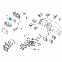 OEM 2001 Nissan Pathfinder Tachometer Assy Diagram - 24825-4W310