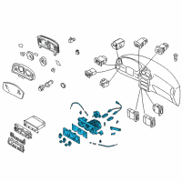 OEM Nissan Pathfinder Control Assembly Diagram - 27510-0W011