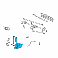 OEM 2001 Acura MDX Tank Set, Washer Diagram - 76840-S3V-A01