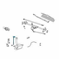 OEM 1996 Honda Accord Cap, Washer Mouth (Denso) Diagram - 38513-SC4-672