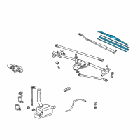 OEM 2010 Acura MDX Windshield Wiper Blade (525MM) Diagram - 76630-S3V-A11