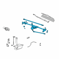 OEM Acura MDX Link, Front Wiper Diagram - 76530-S3V-A03