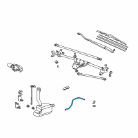 OEM 2000 Honda Insight Bulk Hose, Vinyl (4X7X8000) Diagram - 95003-07008-60M