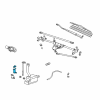 OEM Acura MDX Sensor, Level Diagram - 76835-SHJ-C01