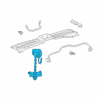 OEM 2003 Lexus LX470 Carrier Assy, Spare Wheel Diagram - 51900-60194