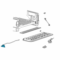 OEM Ford Explorer Sport Trac Lock Assembly Diagram - 5L3Z-9943150-A