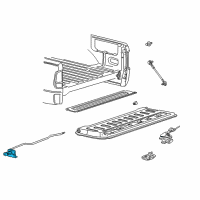 OEM 1998 Ford F-250 Lock Assembly Diagram - 5L3Z-9943150-A